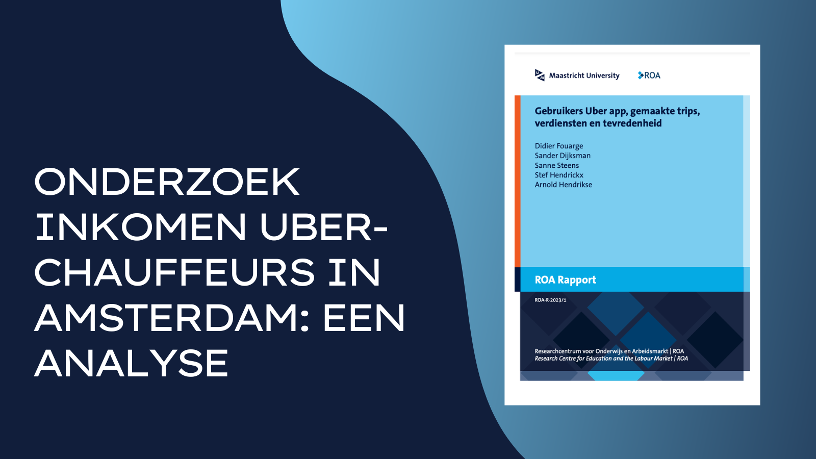 Onderzoek inkomen Uber-chauffeurs in Amsterdam: een analyse